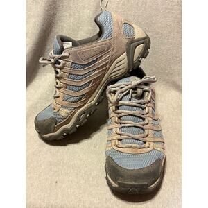 Columbia Women’s Size 8.5 Armitage Lane Mid Waterproof Blue Gray Hiking Shoes.